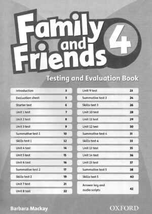 Family and Friends 4 Testing and Evaluation Book (2nd edition)